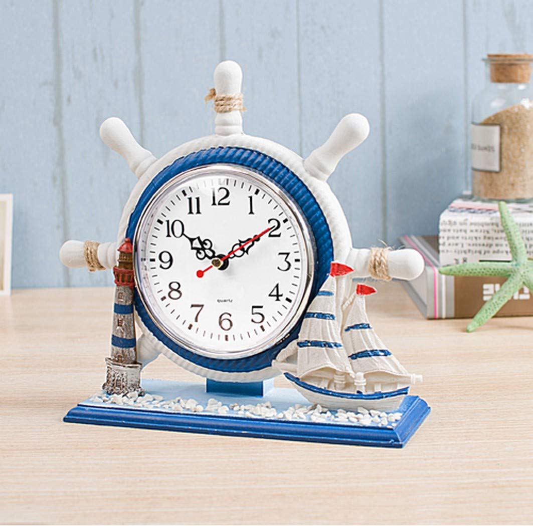 Orologio Da Tavolo Romano In Legno - Con Luce LED Regolabile, Ricaricabile USB, Design Artigianale - Foto 13