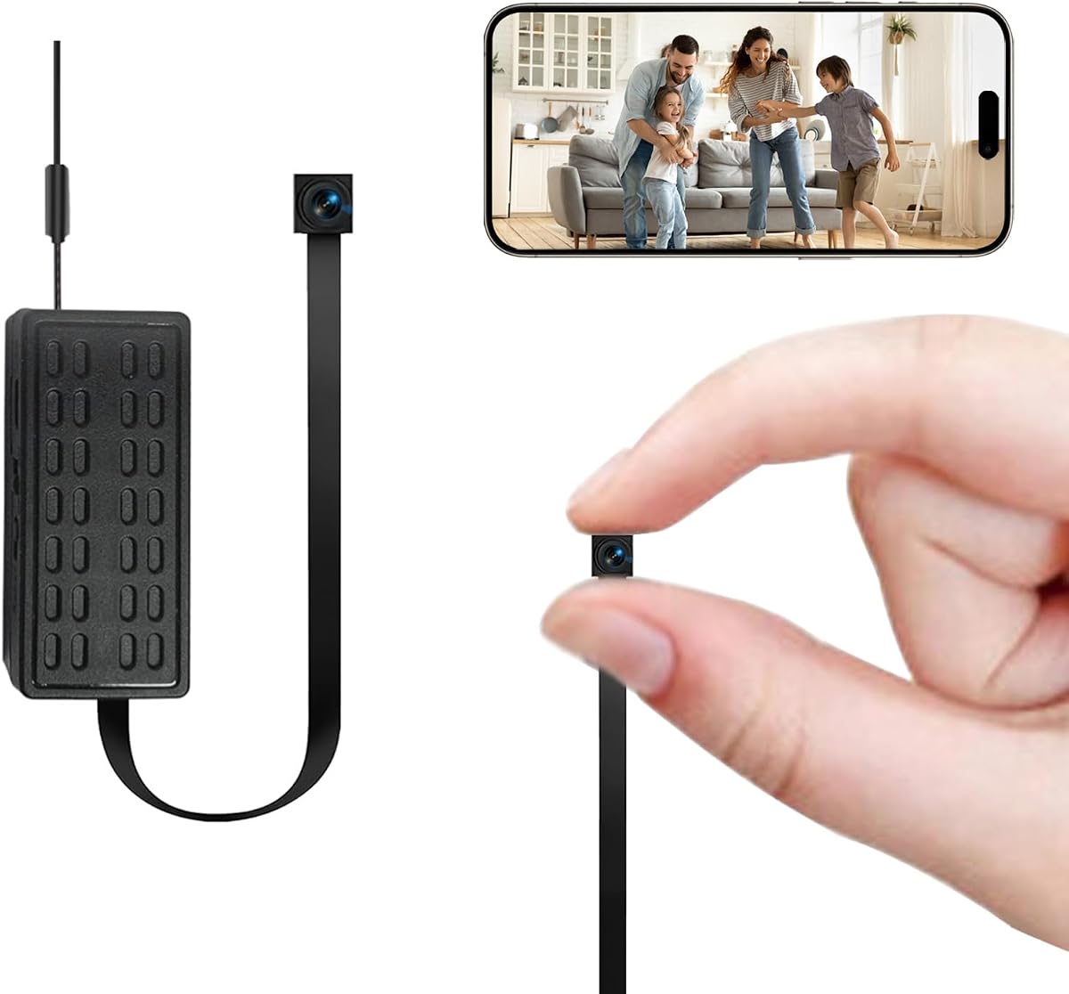 Módulo de bricolaje de mini cámara, cámaras inalámbricas HD 1080P, cámara de niñera WiFi con botón pequeño, pequeña cámara de seguridad portátil para el hogar interior y exterior