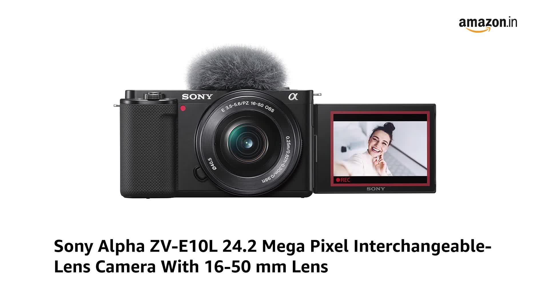 Sony Alpha ZVE10L 24.2 Mega Pixel InterchangeableLens Mirrorless vlog