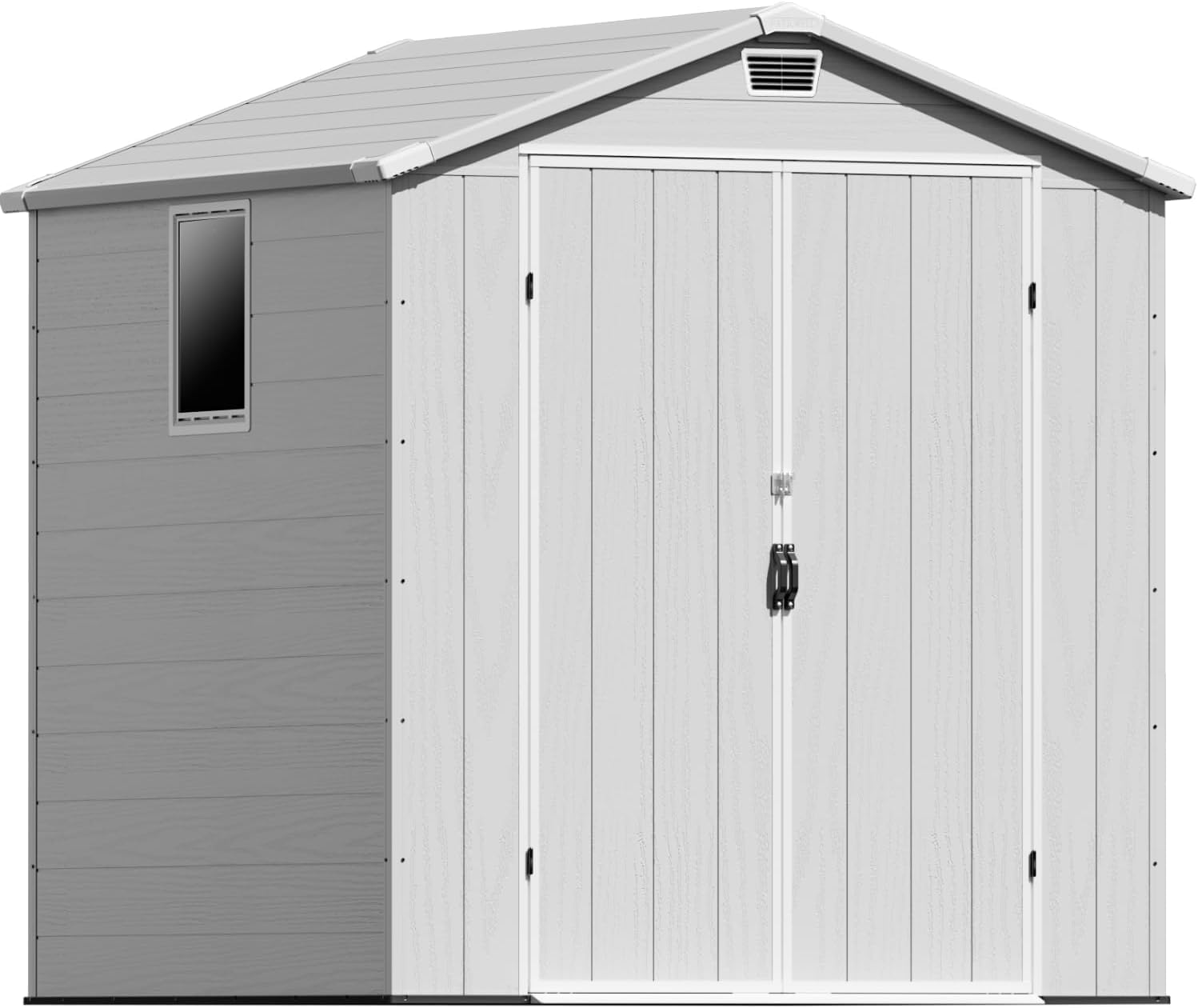 Patiowell 6X6 FT Outdoor Storage Shed with Lockable Door and Floor