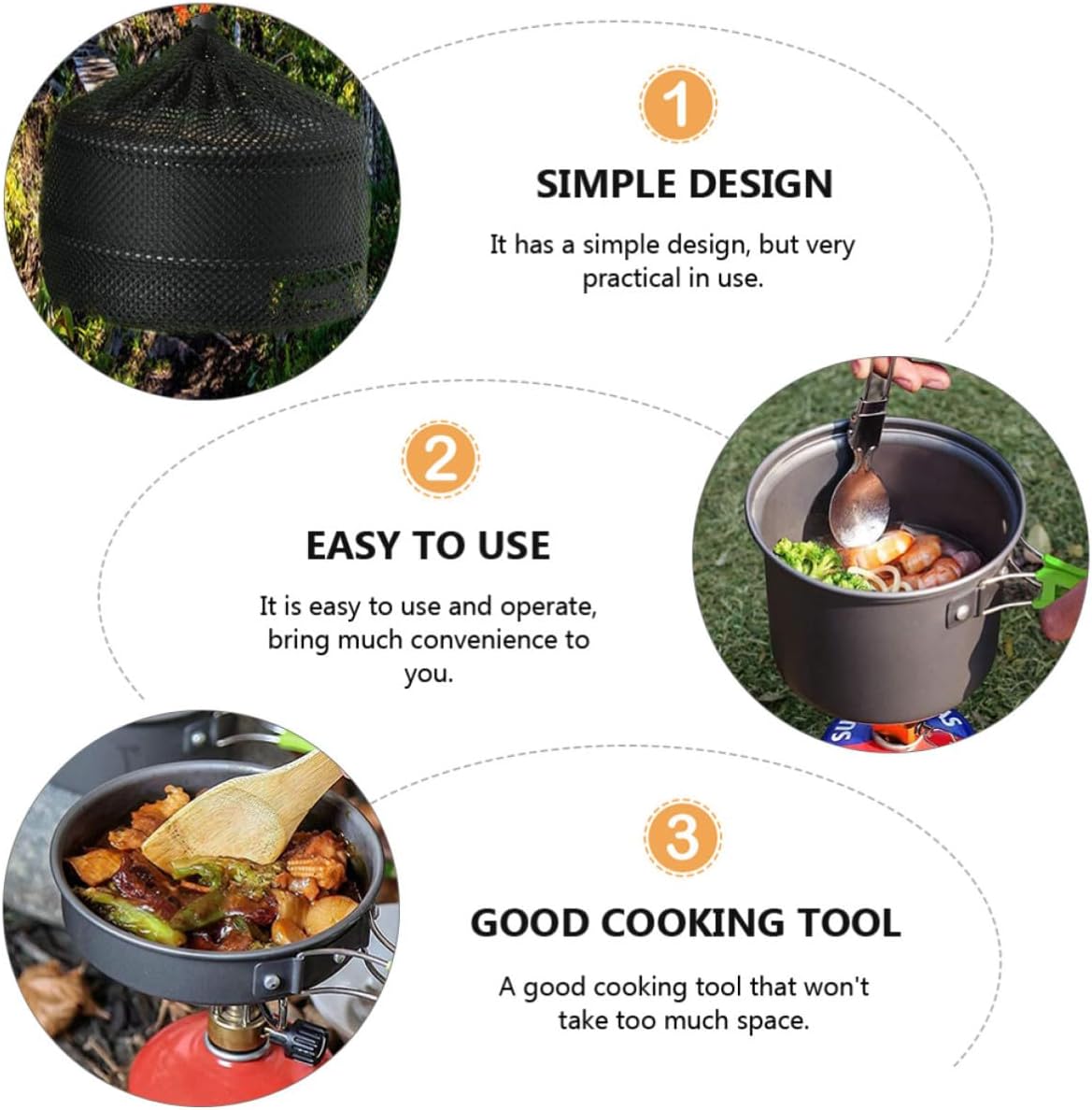 Camping Cookware Set for Camping Cooking, Sturdy Nesting Kit