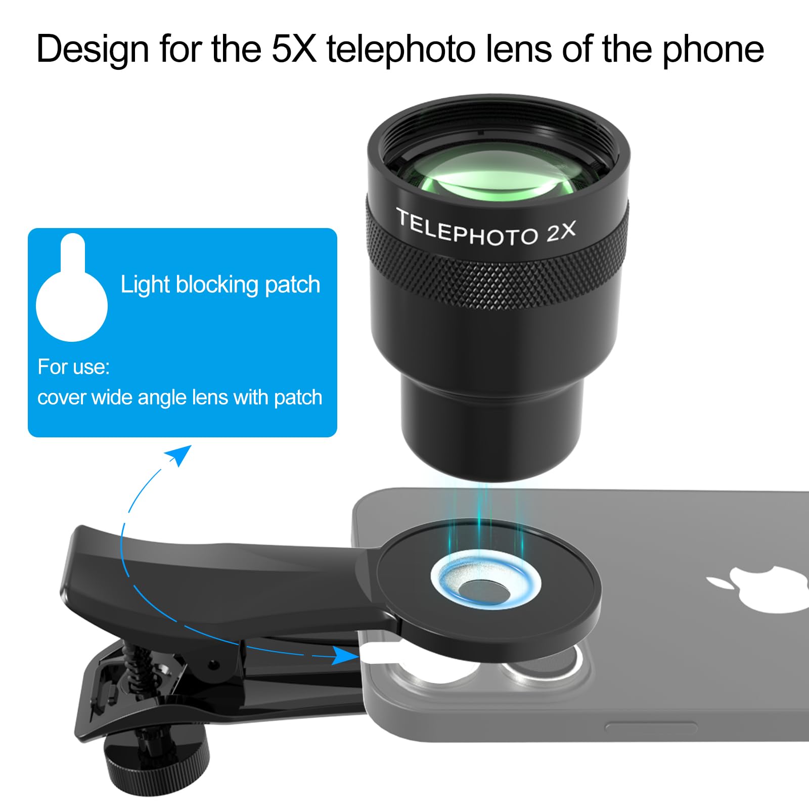 Amazon.com: Veedzoens 2X Telephoto Lens for Phone 5X Telephoto