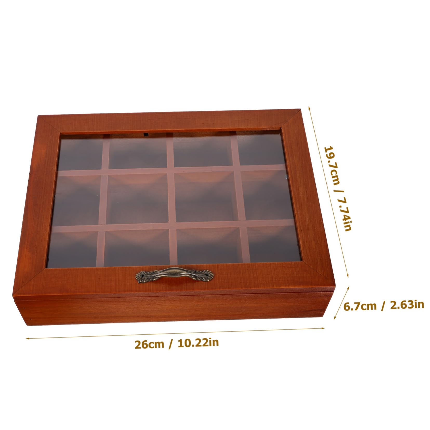ULTECHNOVO Boîte à Thé avec Couvercle Transparent Rangement Compartimenté Cases pour Sachets de Thé et Sucre Organisateur Multifonction pour Cuisine et Salle à Manger