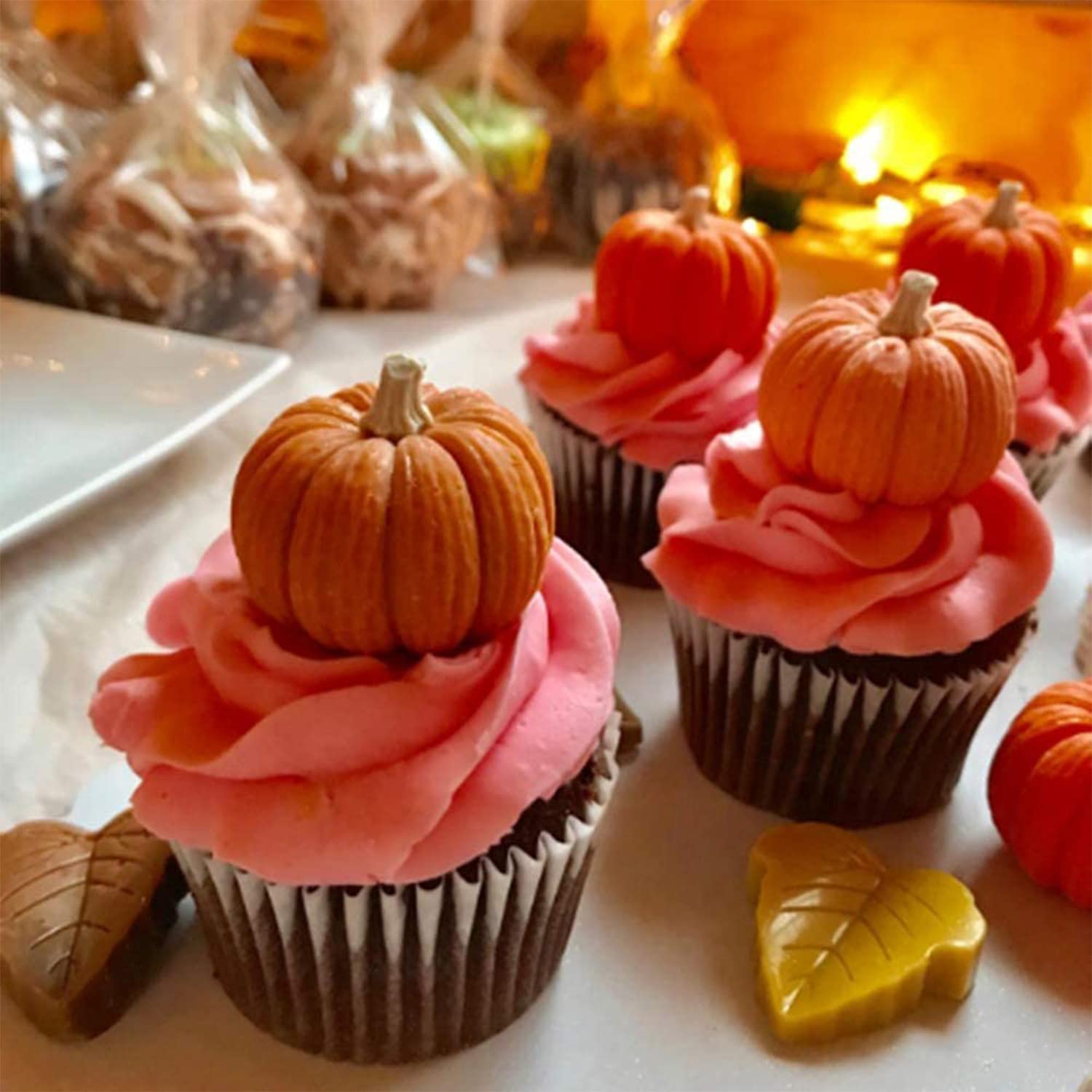 Molde De Silicona Con Hojas De Arce - 2 Moldes Para Hornear Dulces Y Chocolate En Forma De Hoja - Decoración De Tartas Y Cupcakes Para Acción De