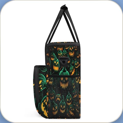 Miniatura 4 de Cafetera de calabazas de terror de Halloween, bolsa de transporte de viaje, bolsa de almacenamiento compatible con Keurig K-Mini o K-Mini Plus de