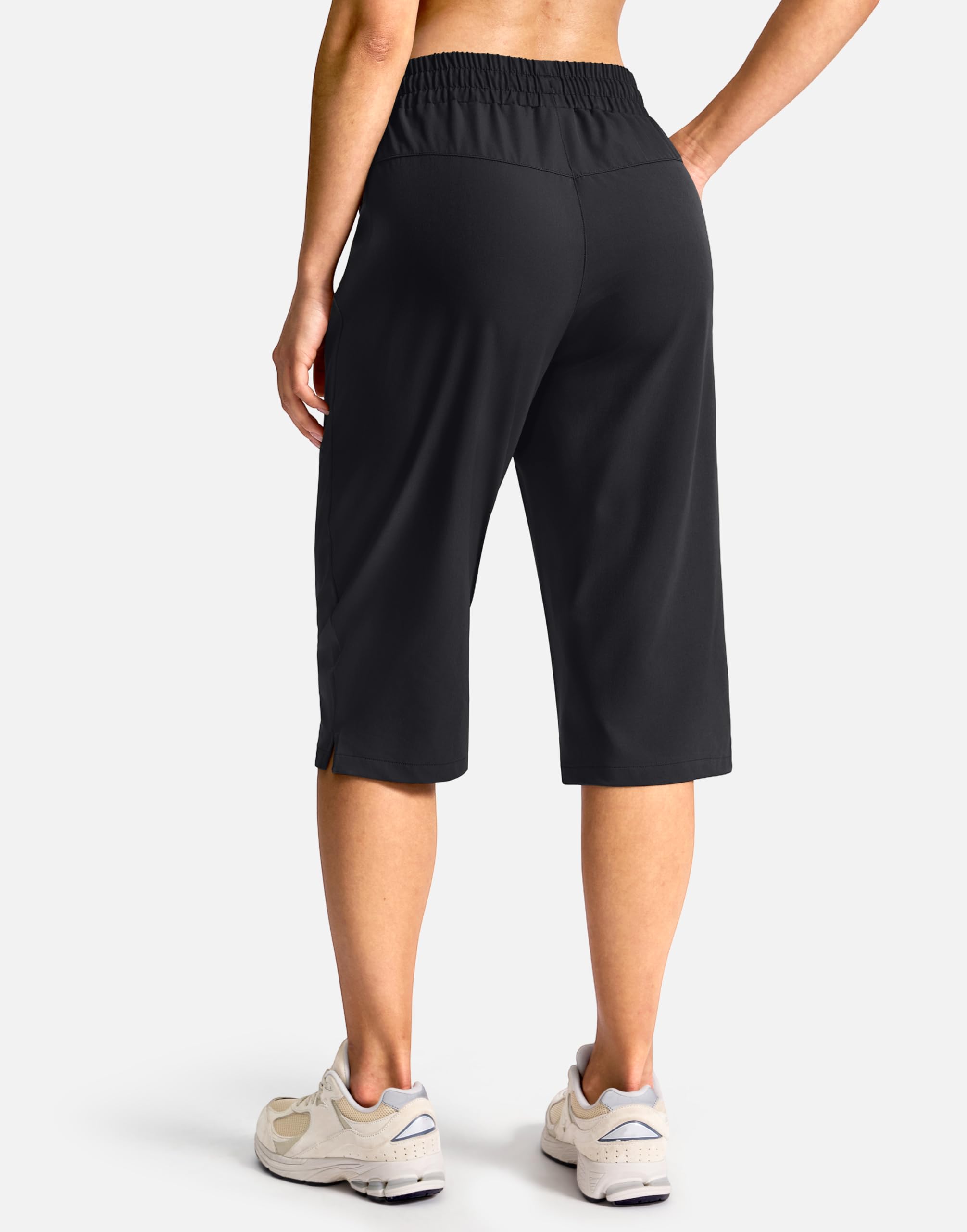 G Gradual Women's 15" Long Hiking Shorts with Zipper Pocket Below The Knee Capris Lightweight Bermuda Shorts for Women — view 3