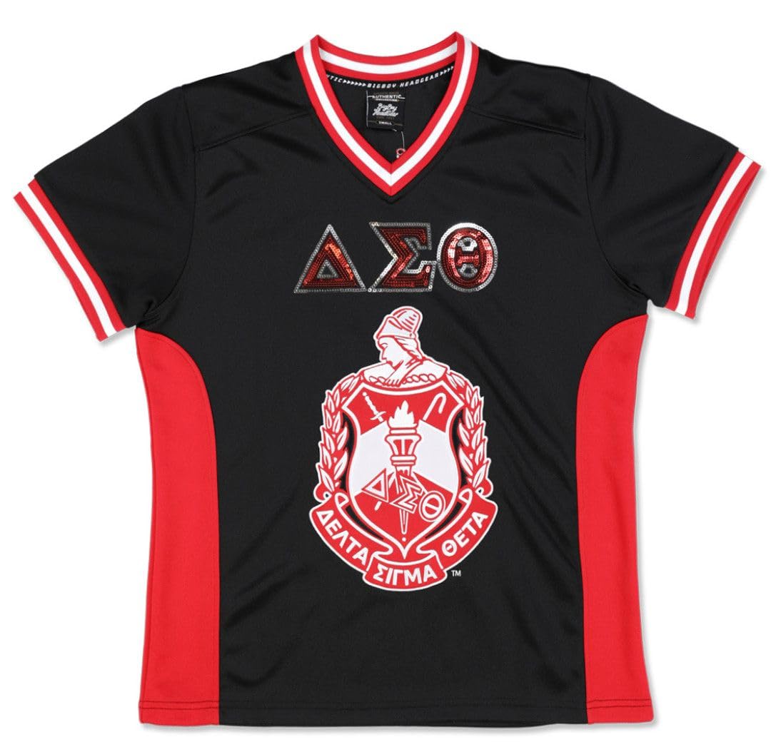 Delta Sigma Theta M15 Football Jersey Black [2XL]