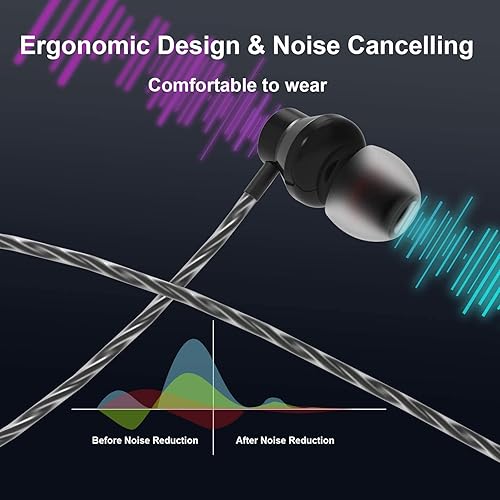 Miniatura 5 de Auriculares USB para computadora con micrófono para PC, auriculares USB internos con cancelación de ruido para laptop, auriculares con cable de 8.2