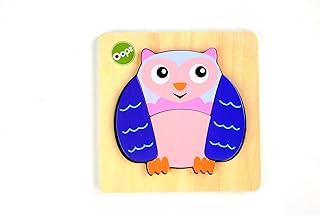 Oops Toddler Puzzle Wooden Preschool Puzzle Build & Match, Owl