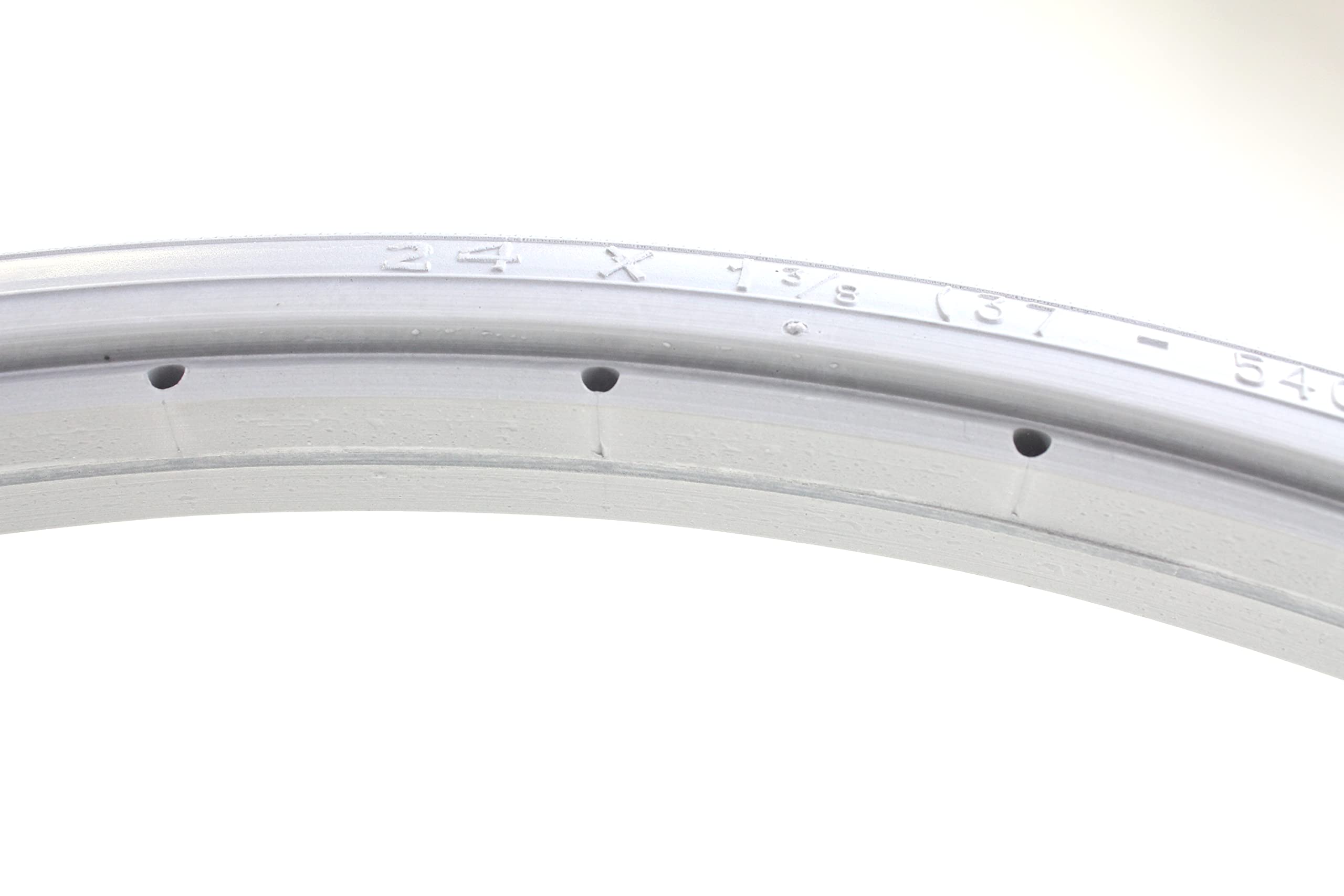 Pneu Fauteuil Roulant Anti-crevaison – 24 X 1 3/8 (37-540), Polyuréthane Plein, Gris, Compatible Fauteuils Standard