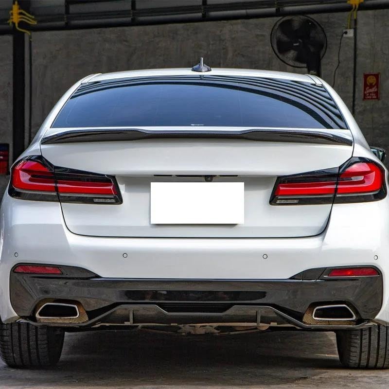 Puntas de escape con diseño de boquilla cuadrada Black A para BMW G30 G31 G32 de 1 par 3
