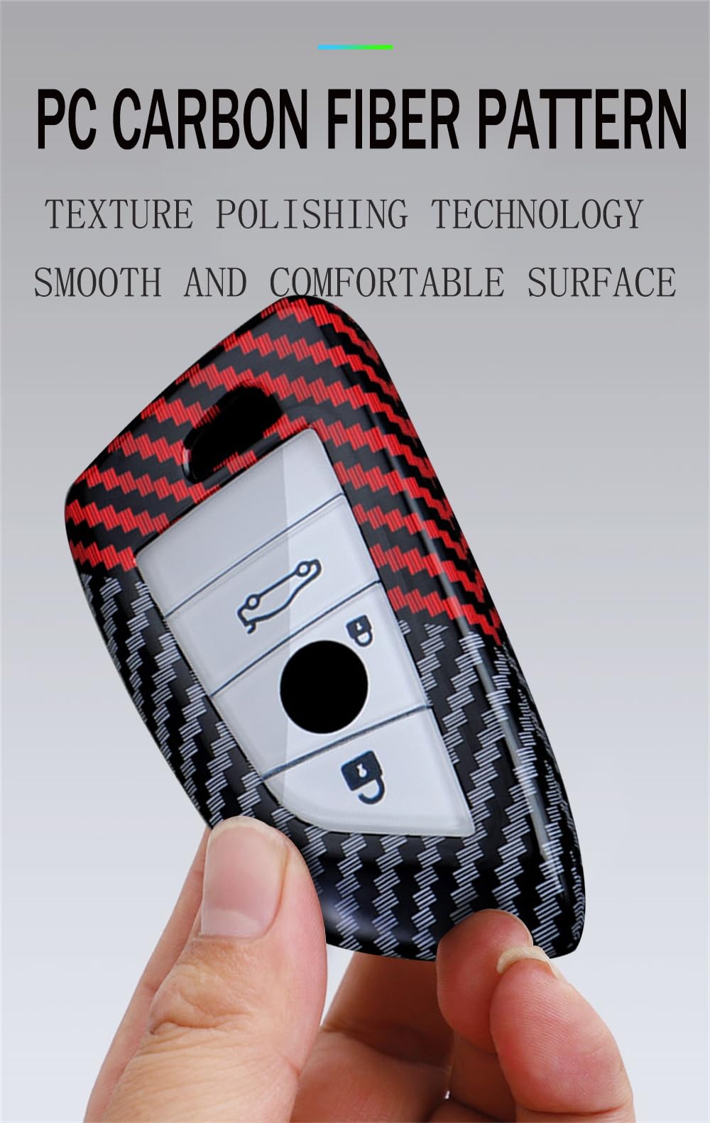 COVER CHIAVE GUSCIO PER BMW SERIE 1 3 5 6 7 X1 X3 X5 X6 CUSTODIA - Foto 4