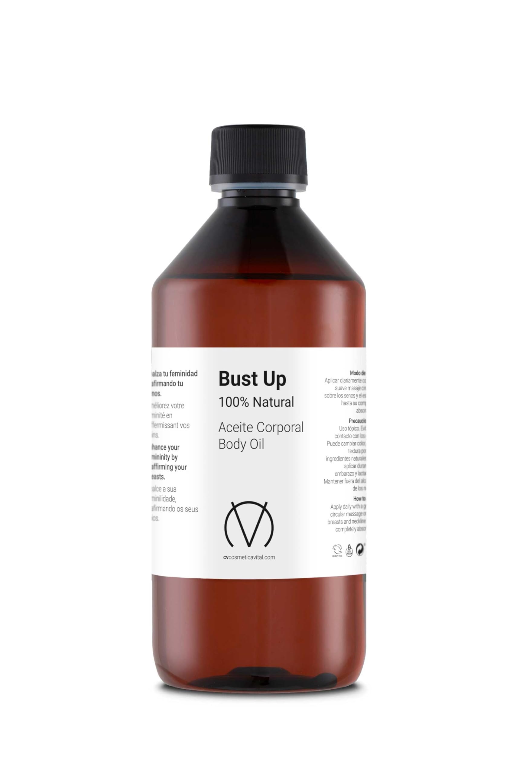 CV Primary Essence Bust Up aceite reafirmante senos 100% natural 500 ml.