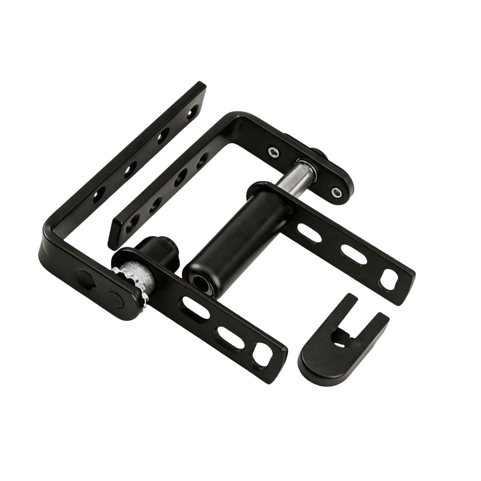 Whoasyst Black Stainless Steel Concealed Door Pivots Hinges Auto Rebounds Half Waist Pivots Double Swing Action Hinge Door Hardware Double Swing Action Hinge