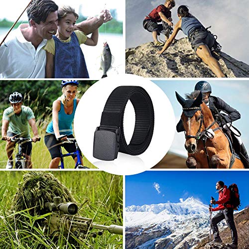 ZORO Men's Nylon Fabric Belt for Men, Plastic Flap Buckle, fits on upto 40 inches waist size - Image 4