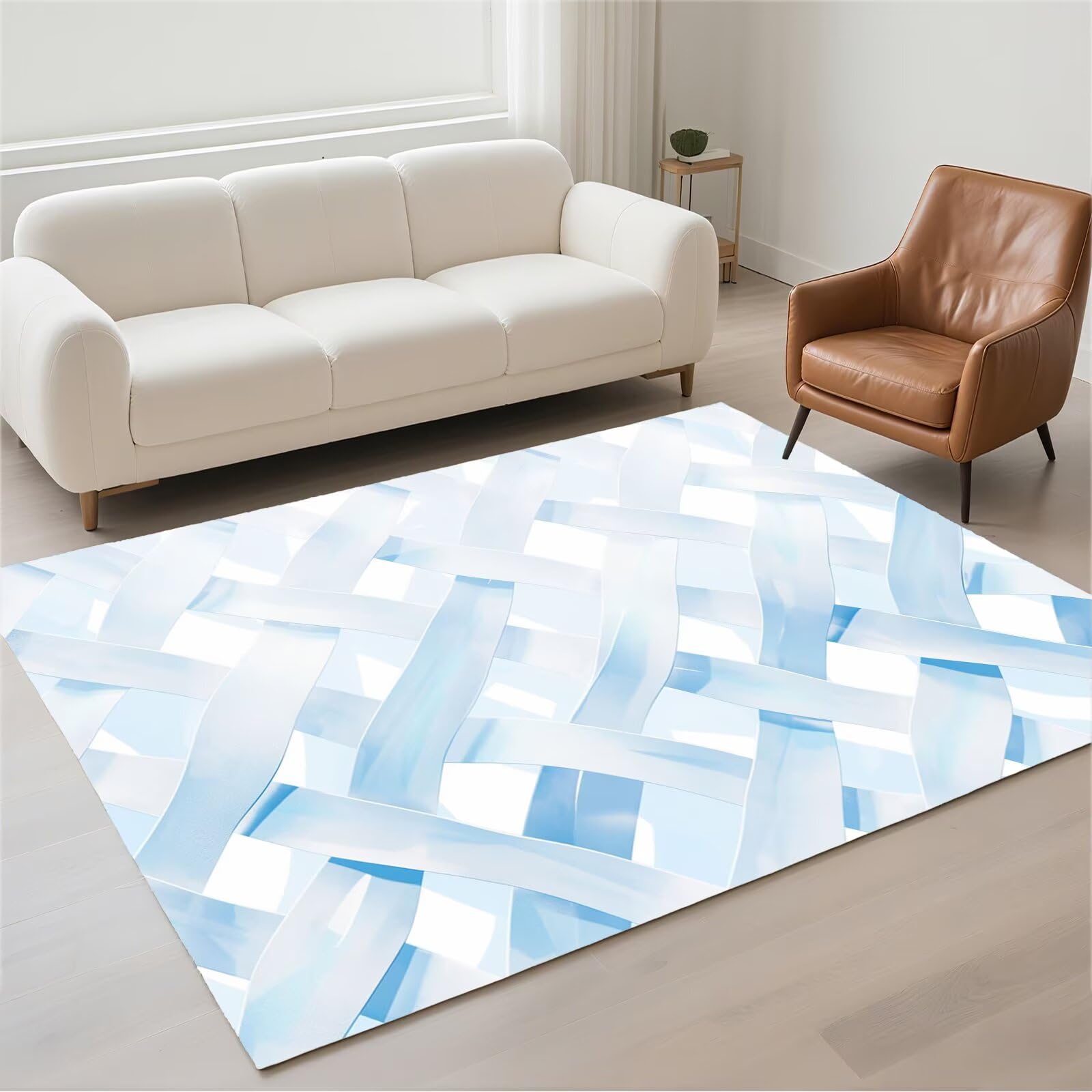 Tapis antidérapant bleu 50x80cm lavable pour en finir avec les glissades