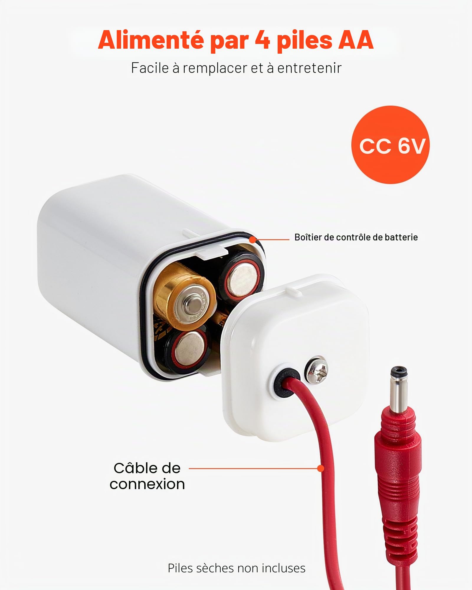 VEVOR Mitigeur Automatique sans Contact, Robinet à Capteur de Lavabo, Mélangeur d’Eau Chaude et Froide Réglable Mains Libres, à Piles, pour Tuyau 9,5 mm, Bar Cuisine Salle de Bain, Chromé Argent
