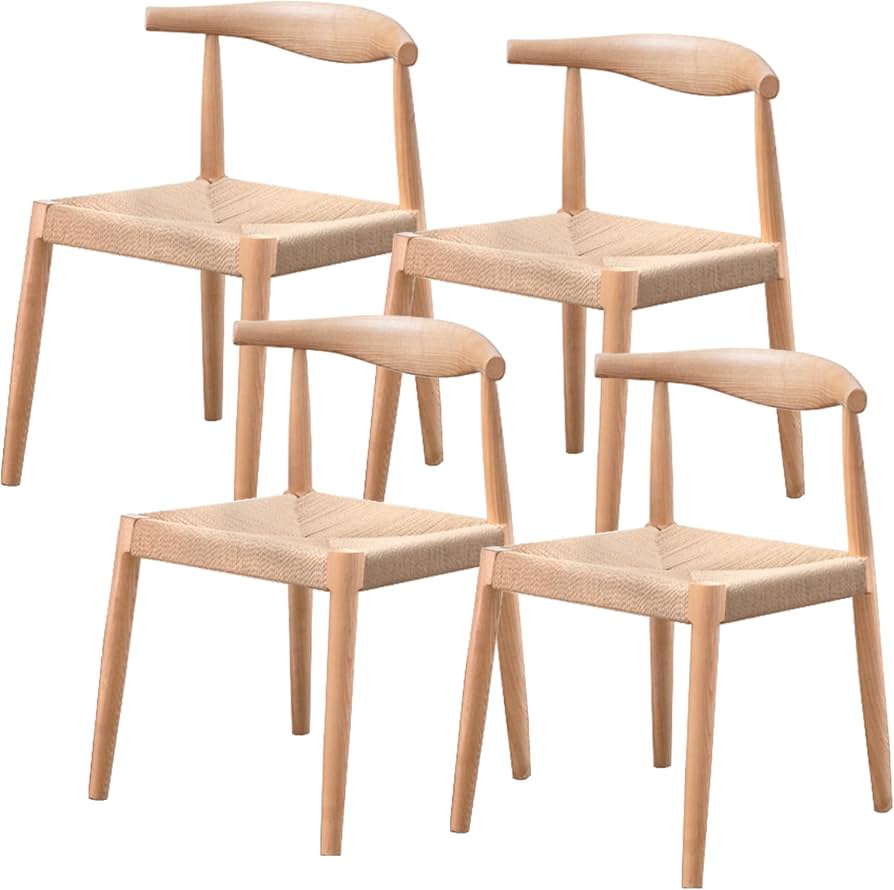 Amazon｜タンスのゲン ダイニングチェアー 4脚セット アッシュ材 耐久