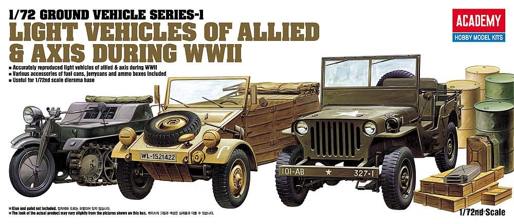 Academy Light Vehicles of Allied And Axis During WWII Model Kit