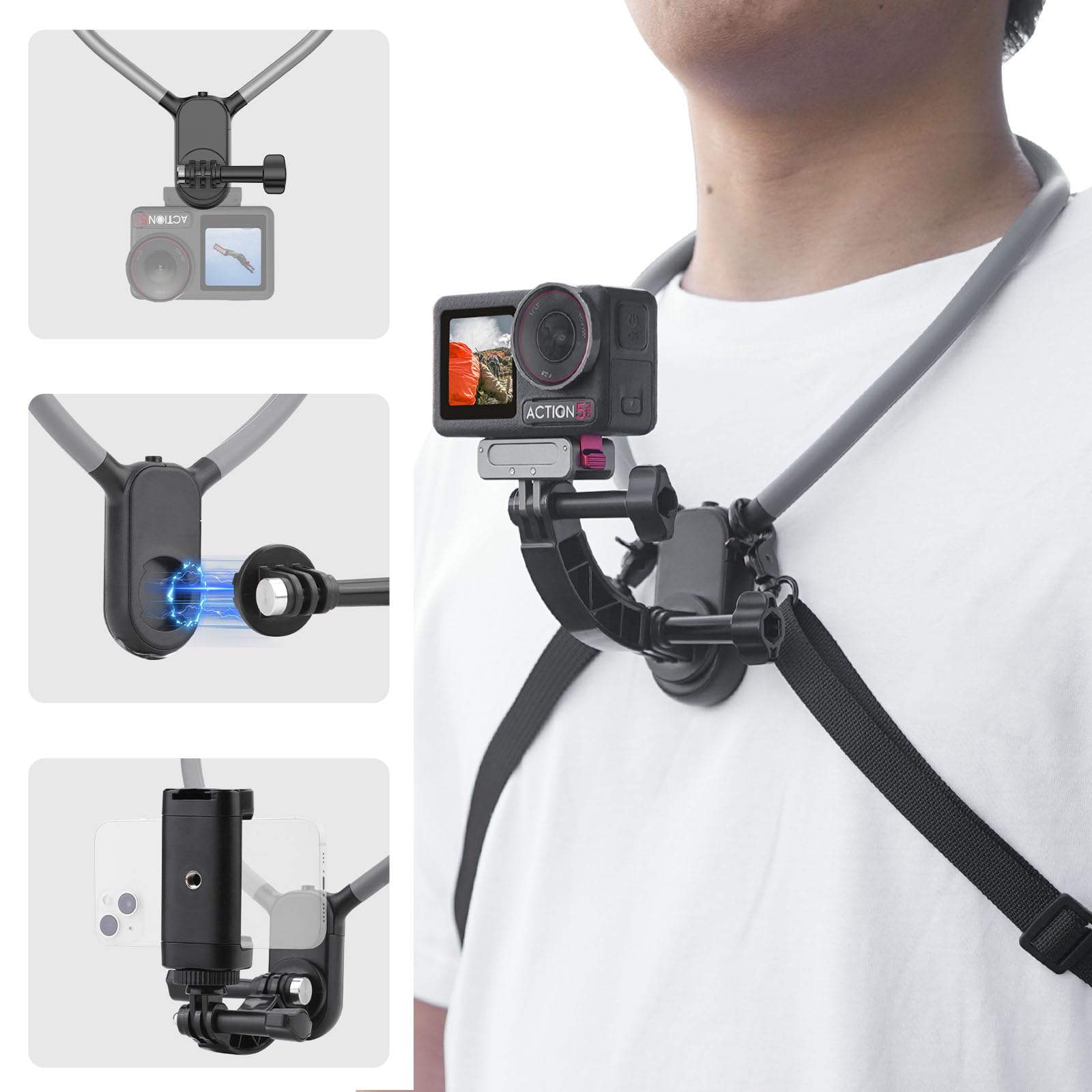 Amazon.com : BRDRC POV Neck Mount for GoPro, Camera Necklace