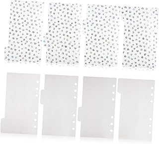 TEHAUX 8 Peças Pastas De Arquivo De Plástico Com Folhas Soltas Coloridas De 6 Furos Pastas De Arquivo Coloridas Pasta De Plástico Divisores De Fichário Em Massa Divisórias De Fichário De