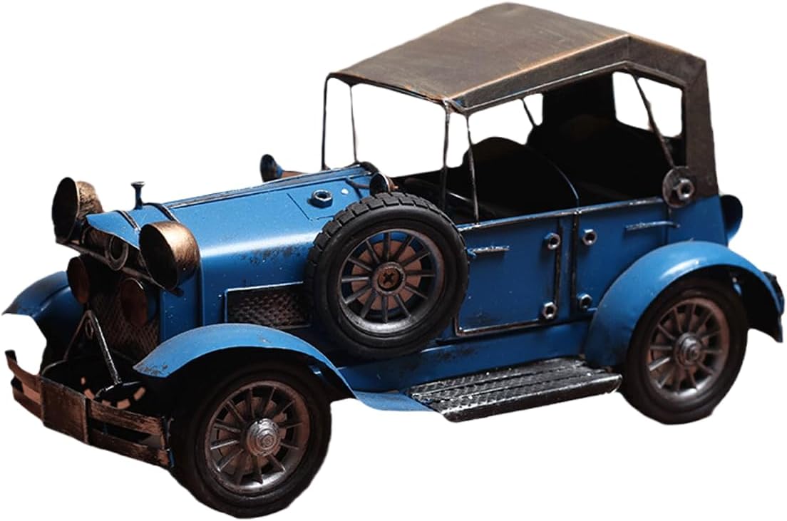 Table Centerpieces for Dining Room Vintage Iron Art Sculpture Retro Funny Statue of Vintage Car for Home Decor Desk Table Statue Modern Sculpture Art Desk Decor