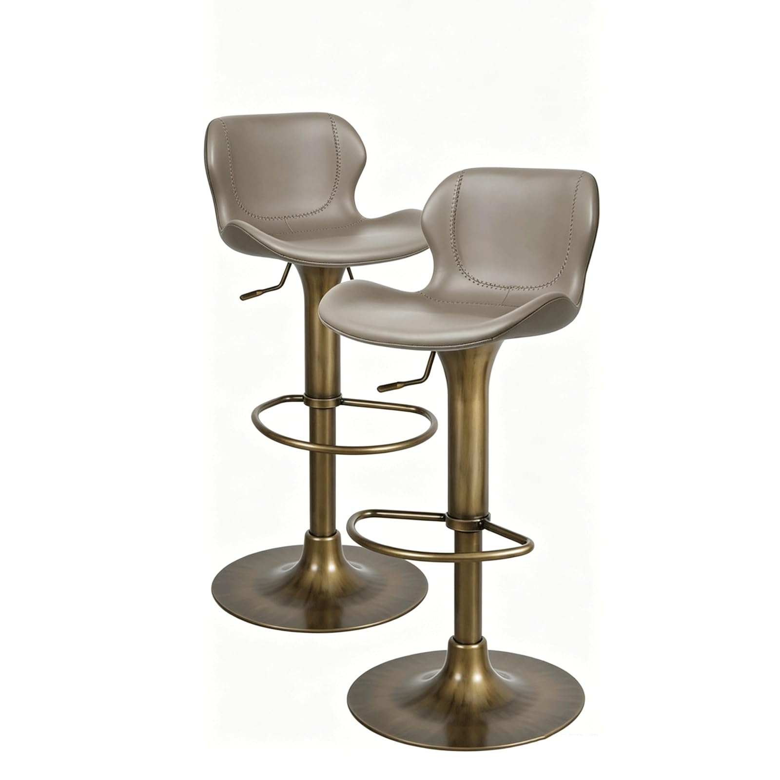 HNYJVZEVG Bar Stools for Kitchen Island Set of 2 Farmhouse Lift Bar Chairs Modern Counter Stool Rotating Barstools for Cafe/Restaurant/Dining(Antique Bronze)