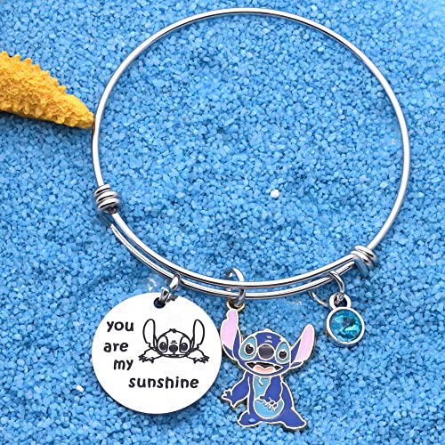 Inspirational Bracelet For Women Lady Girls Gift,Funny Adjustable Pendant Dangle Bangle Silver Jewelry You Are My Sunshine For Daughter Sisters Friends Funny Present #TOP2