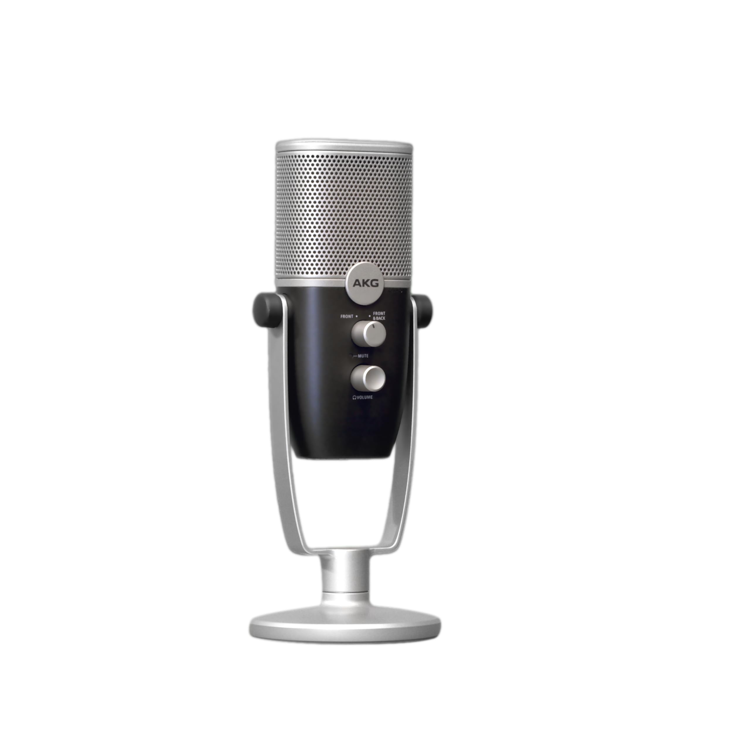 AKGPro Audio Ara Professional USB-C Condenser Microphone, Dual Pattern Audio Capture Modes for Podcasting, Video Blogging, Gaming and Streaming, Blue & Silver