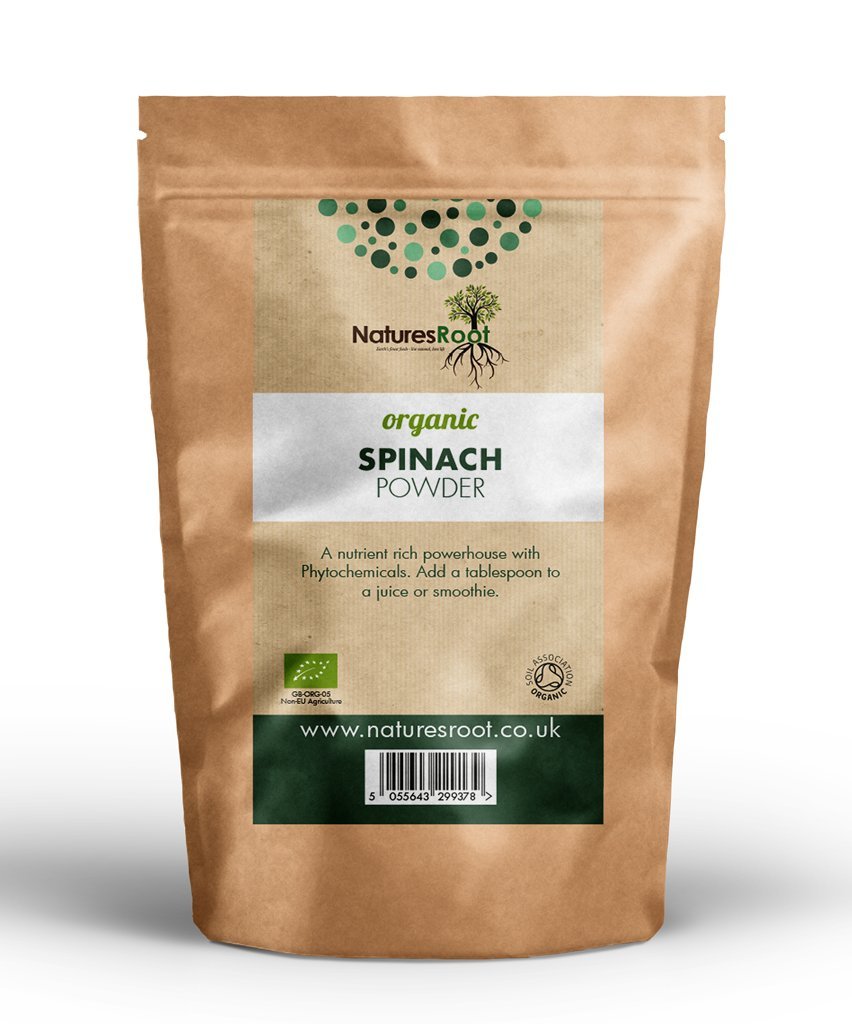 Natures RootOrganic Superfoods Spinach Powder 125g - Green Superfood Powders