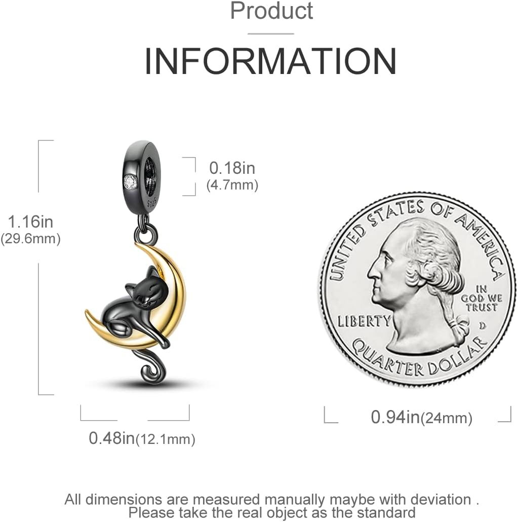 Hapour 925 Sterling Silver Charms for Bracelets Necklaces, Cute Fashion Love Heart Dangle Charm Pendant Beads Gift for Women Her - Image 4