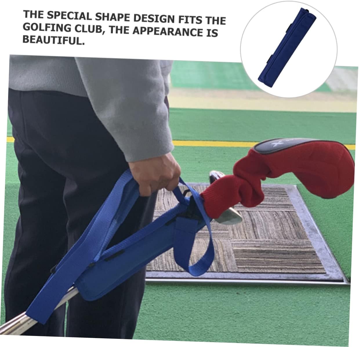 UKCOCO Professional Golf Club Holder Wear-Resistant Multi-Function Golfing Bag for Convenient Carrying and Protection Reusable Design Blue