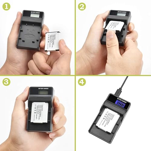 Miniatura 4 de bonacell Baterías Nikon EN-EL191000mAh y Kit de Cargador de repuesto para Nikon Coolpix S322unidades, S33, S100, S2800, S3100, S3200, S3300, S3500,