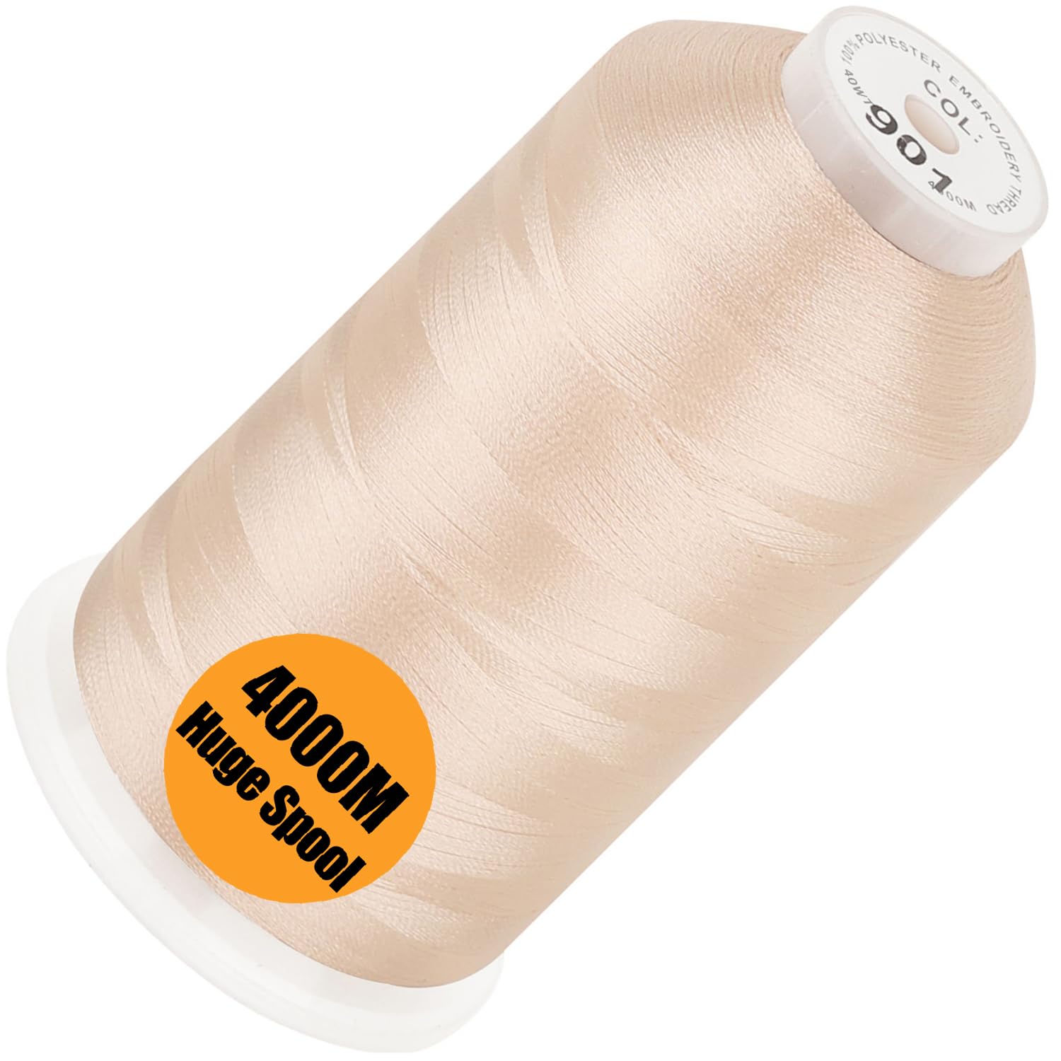 New brothread 4000M Huge Spool Embroidery Machine Thread - Flesh