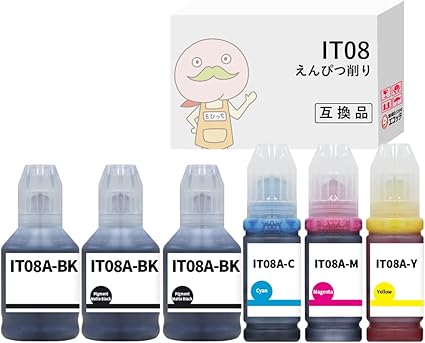 石見銀山 エコッテ epsonインク 用 IT08 鉛筆削り 互換 インクボトル