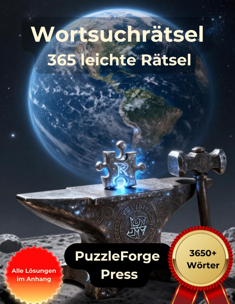 Wortsuchrätsel - 365 leichte Rätsel: 365 leichte Wortsuchrätsel im Großdruck mit Lösungen für Alltag und Entspannung (Wortsuche Leicht für Erwachsene ... & entspannte Rätsel zum Gehirntraining)