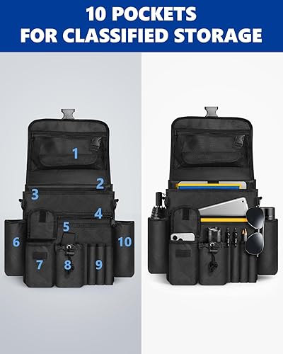 Miniatura 3 de FifthQuarter Organizador de coche asiento delantero Organizadores de coche portátiles de gran capacidad y almacenamiento con almacenamiento para