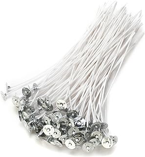 Candle Wick,100 Piece Candle Wicks for Candle Making DIY, 6 Inch Pre-Waxed Cotton Wick with Tabs