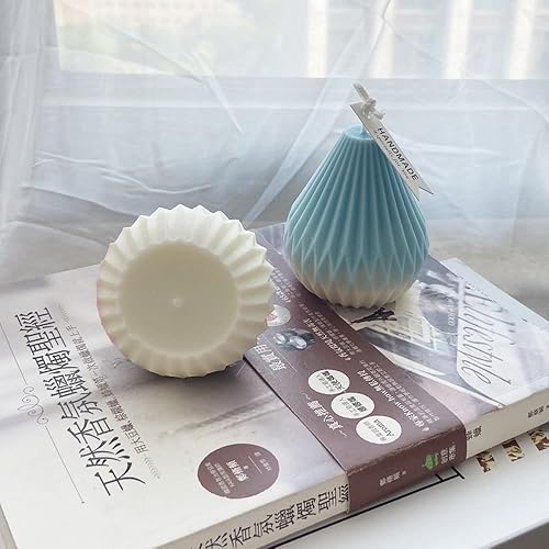 Miniatura 9 de Ovatt Molde de silicona 3D para velas, molde de silicona de grado alimenticio para manualidades, jabones, velas y chocolate (maíz amarillo)