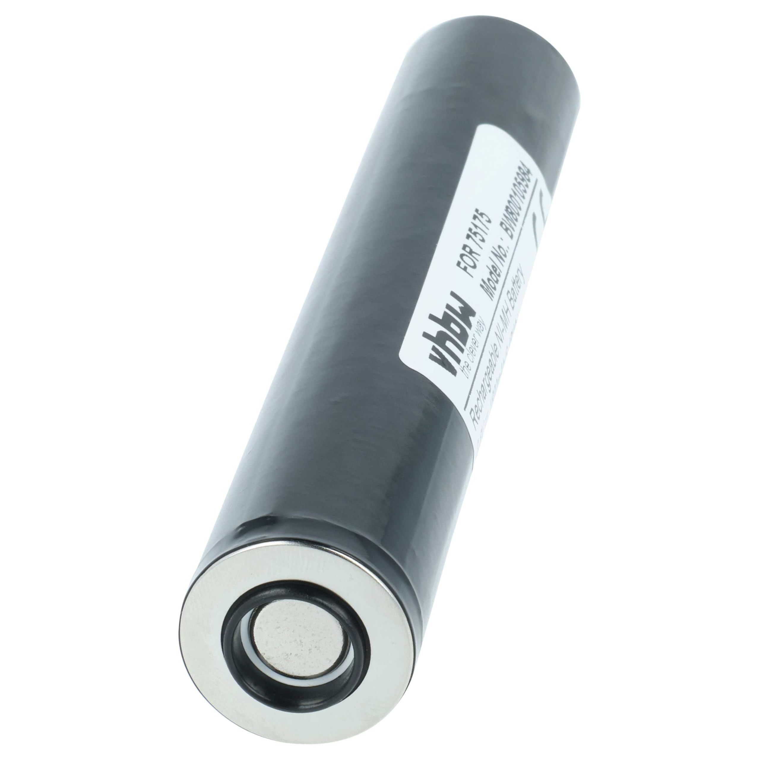 vhbw 3 x akumulator kompatybilny z Pelican Streamlight 76024, 76001, 76002, 76014, 76021, 76022 latarka czołowa (1800 mAh, 3,6 V, NiMH)