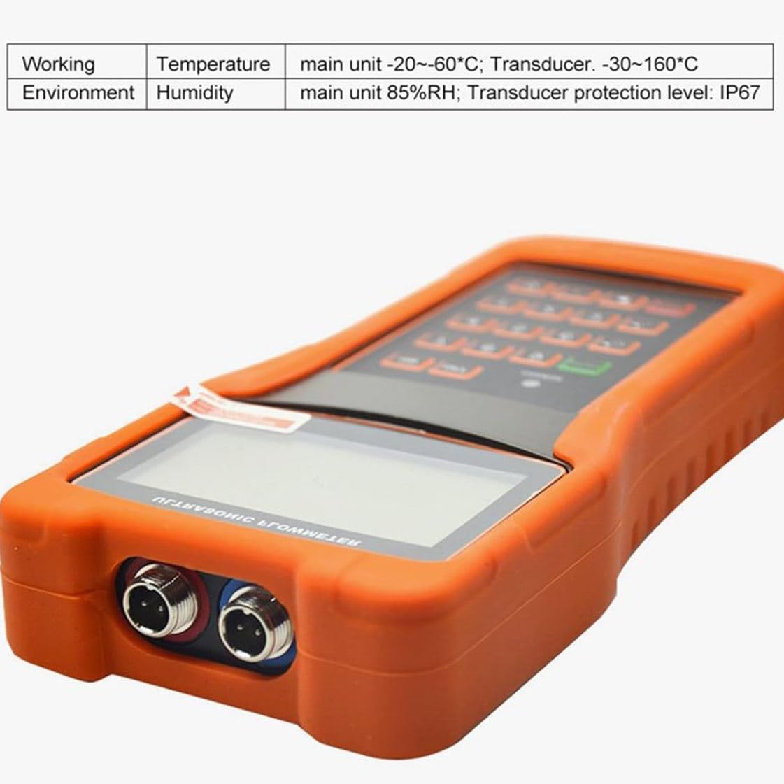 Débitmètre à ultrasons portatif à Pince Portable sur débitmètre, débitmètre à ultrasons numérique TUF-2000H Plage de Mesure : DN50-700 mm,DN15-100