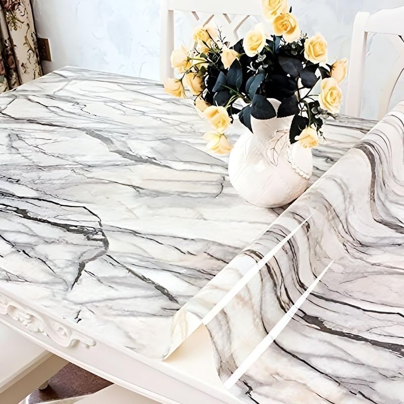 Qlarity Covers 1.5mm Super Shield Marble Dining Table Cover (30X48 Inch/76X122cm) | for Marble, Glass Tables | Heat Resistant up to 80°C | Waterproof, Scratch-Proof & Non-Slip Table Protector-image-46
