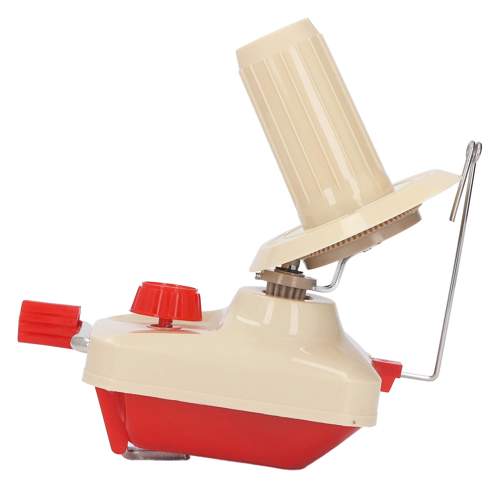 Yarn Winder with Yarn Scissors 2 Plastic Needle Adjustable Desk Clip Low Noise Easy Installation Hand Crank Yarn Ball Winder
