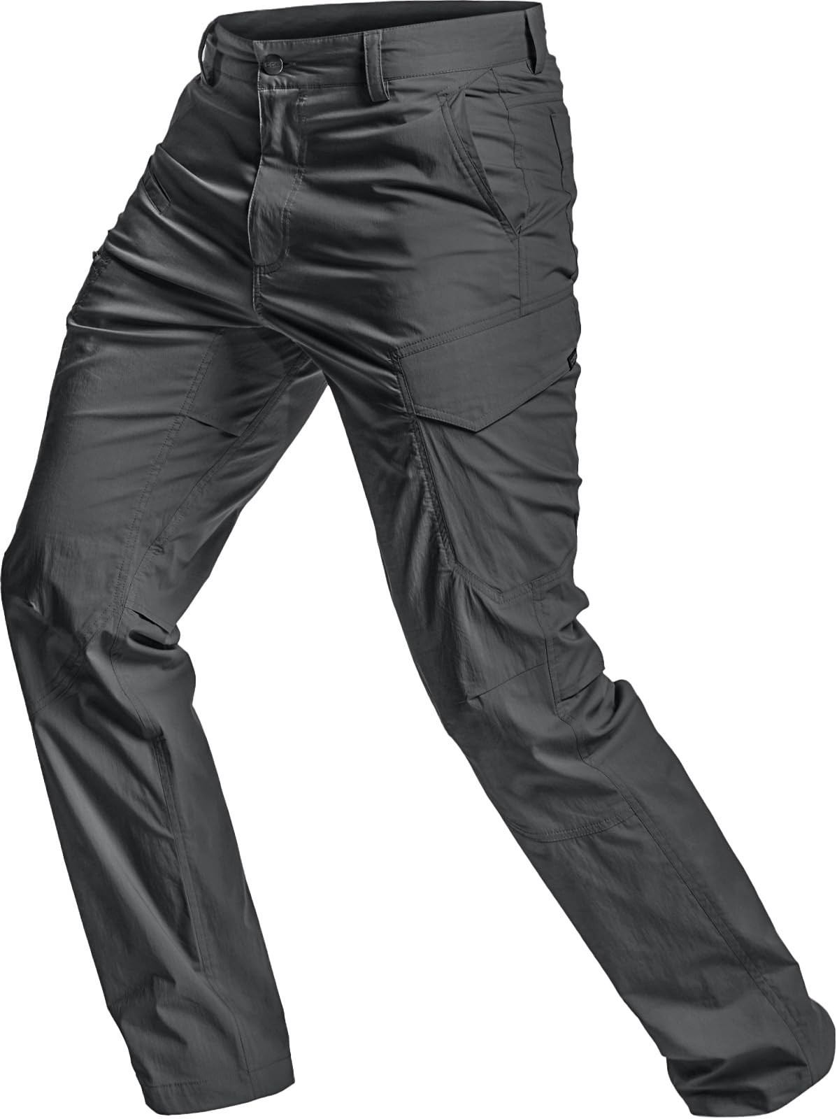 CQR Men's Quick Dry Tactical Pants, Water Resistant Outdoor Pants, Lightweight Stretch Cargo Work Hiking Pants — view 12