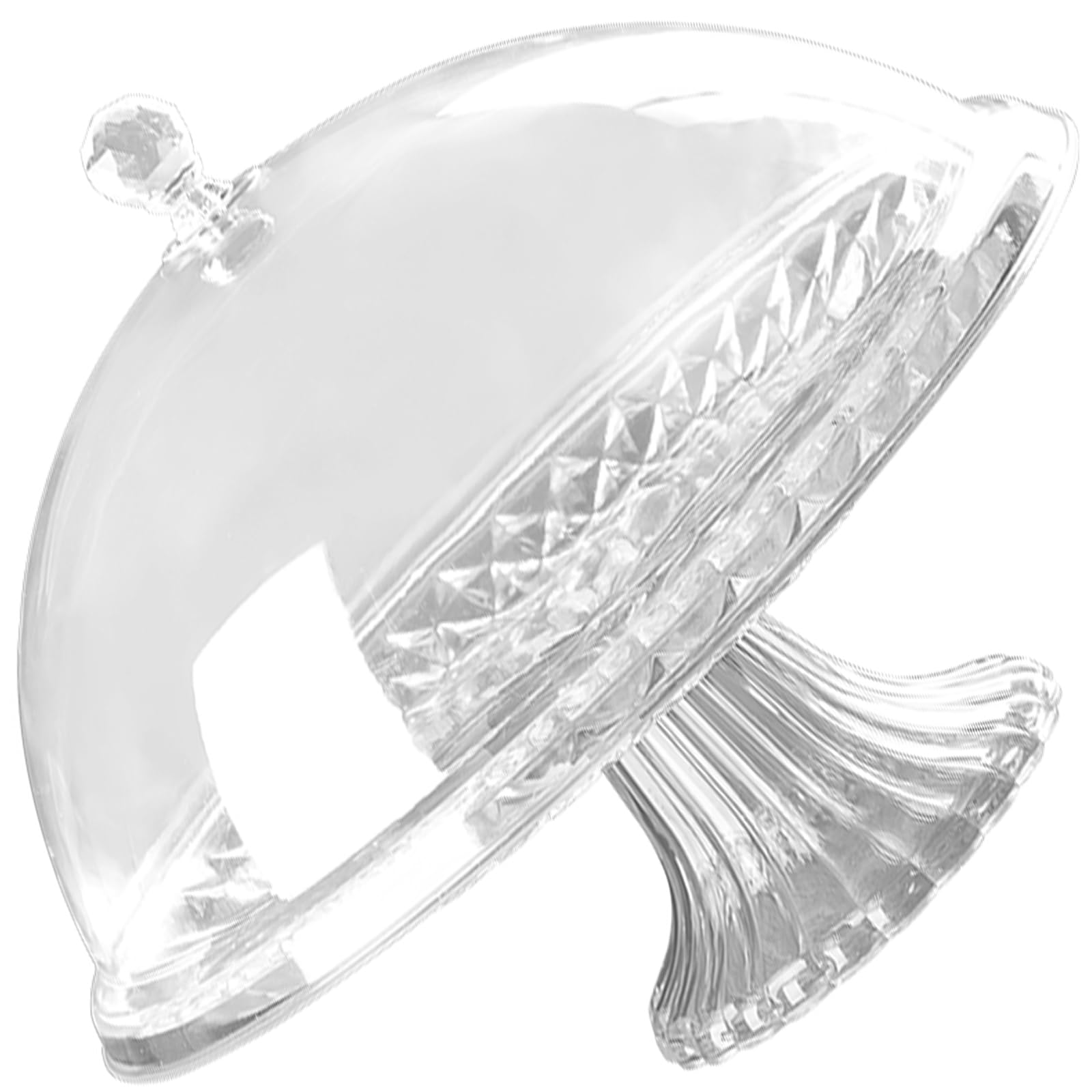 Kalttoy Decorative Lidded Serving Platters European Kitchenwares Clear Covered Dessert Plate for Wedding Receptions and Teas Parties European Styles Covered Fruit Tray