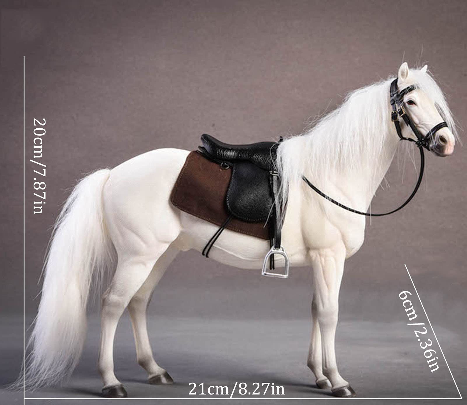 HURRISE Figurine d art de cheval Statue de cheval en résine synthétisée