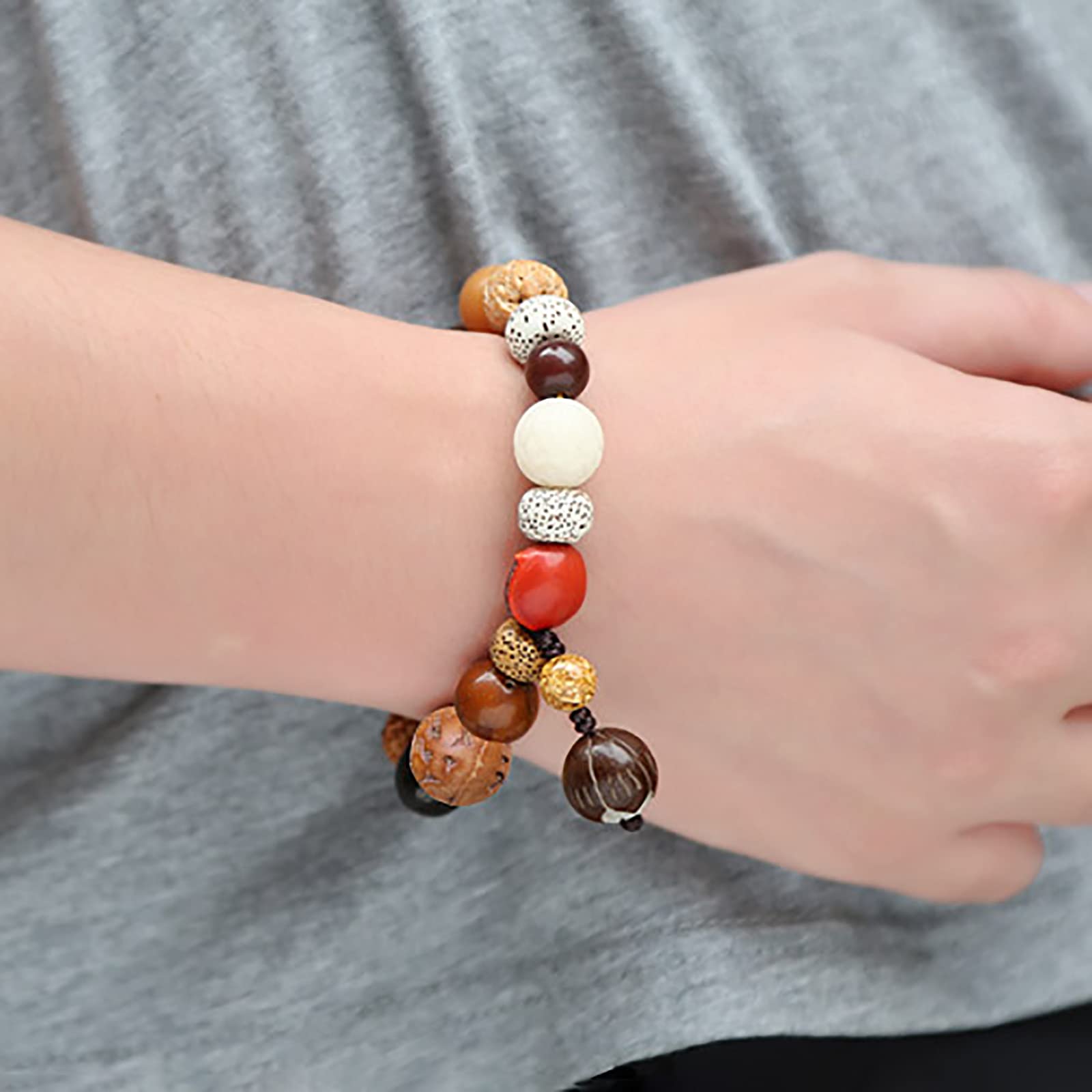 Mala-Perlen Achtzehn Bodhi-Samen-Armband for Männer und Frauen, Yoga-Meditationsperlen-Armband, Handgelenk-Zubehör, B