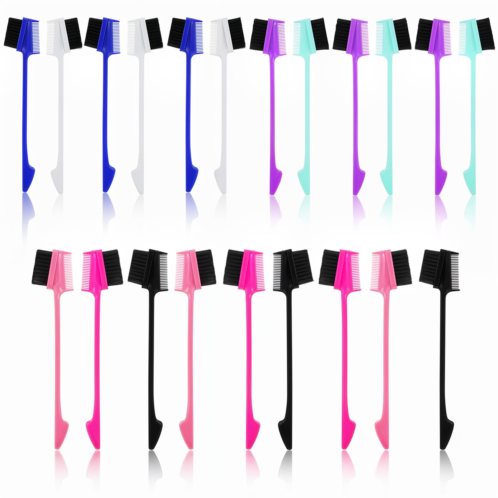 21pcs Edge Control Hair Brush Comb Hair Edge Brush Smooth Brushe Hair Comb