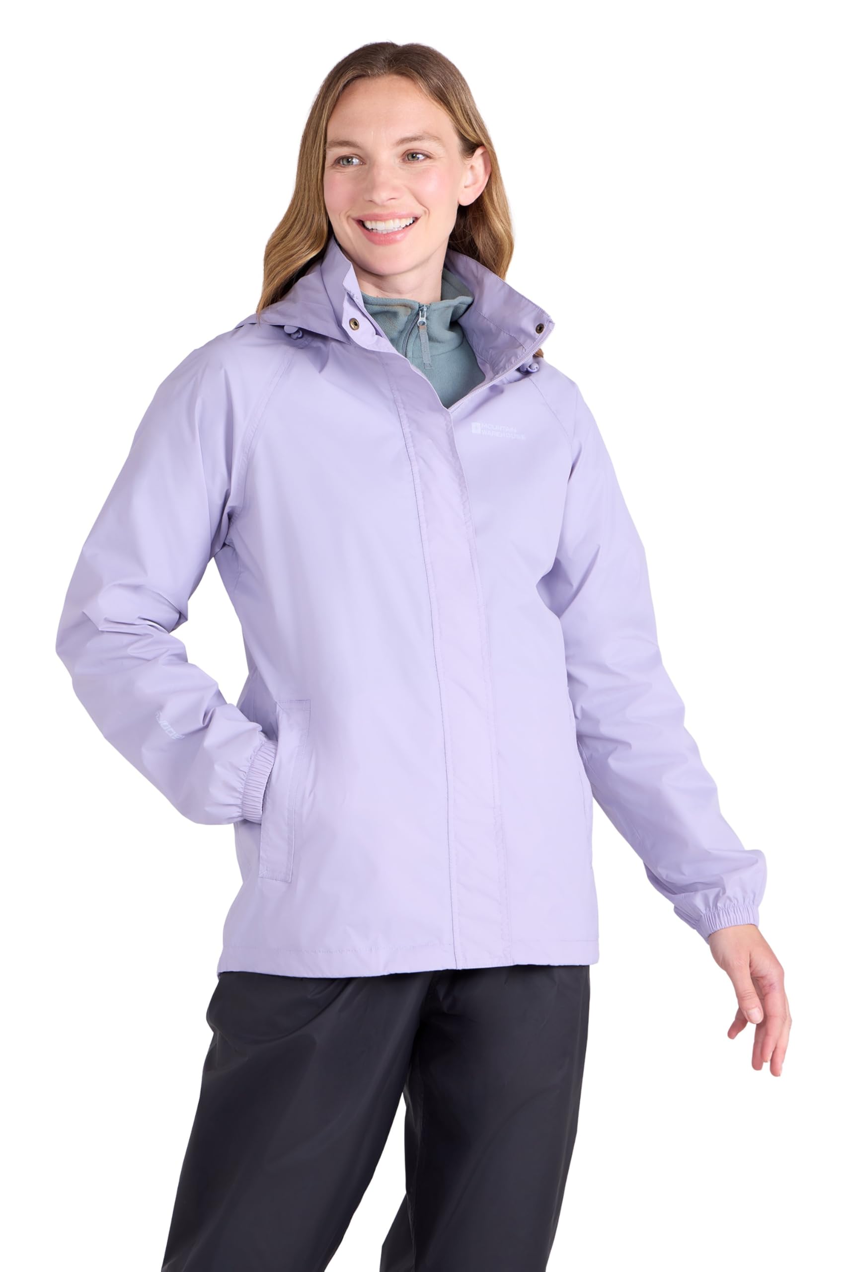 Mountain Warehouse Women's Lilac Pakka Waterproof Rain Jacket 16