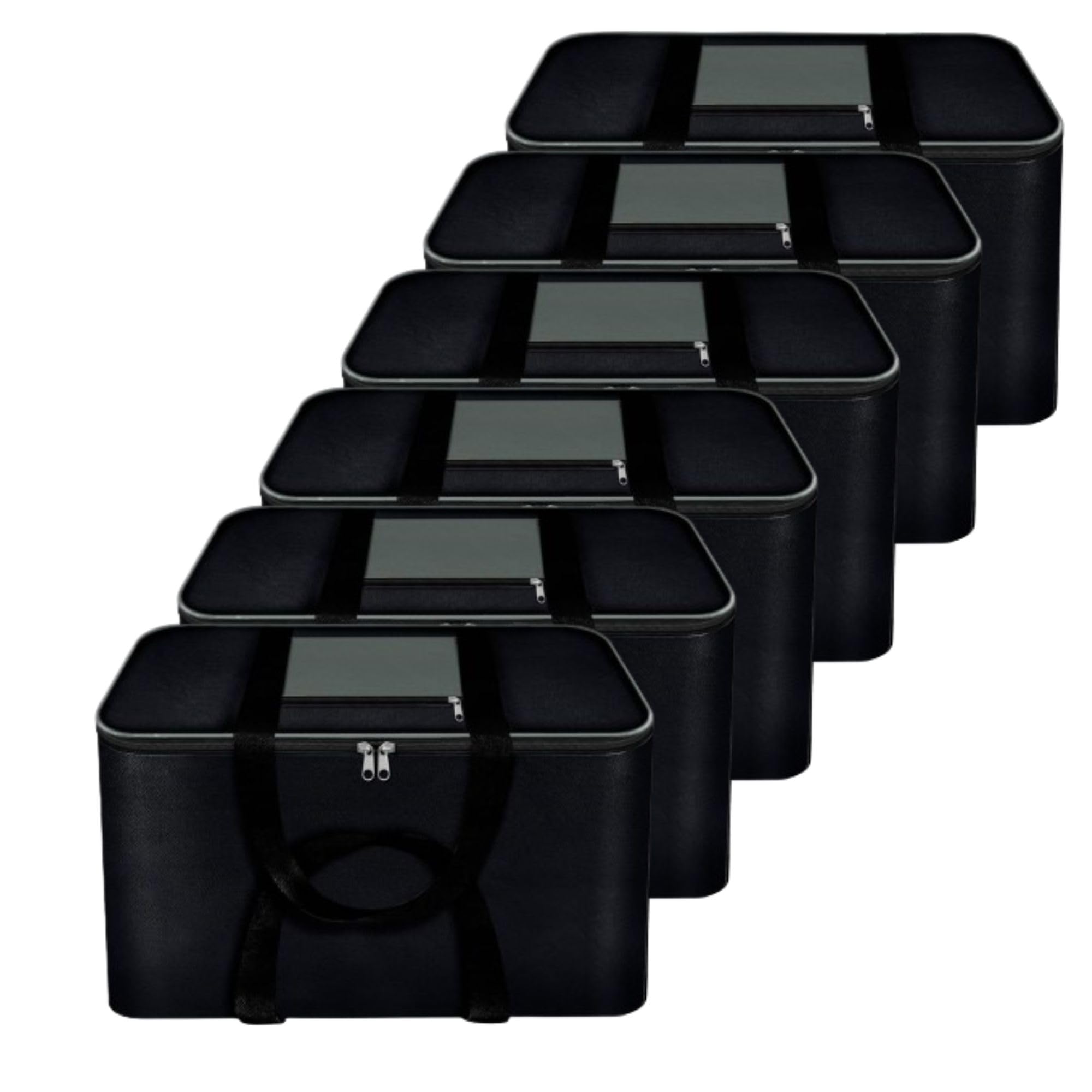 Storite 6 Pack Moisture Proof Nylon Large Underbed Storage Bag For Clothes